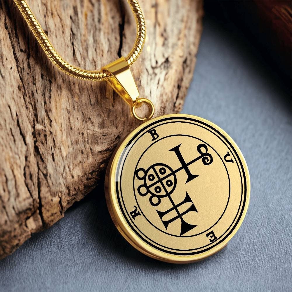 Dämon Halskette Buer Sigil Siegel Schmuck Goetia Amulett Talisman Anhänger Gold Silber von SymbolicPresent