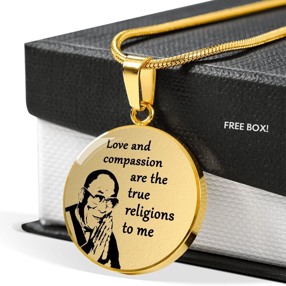 Dalai Lama Schmuck Inspirierende Halskette Anhänger von SymbolicPresent