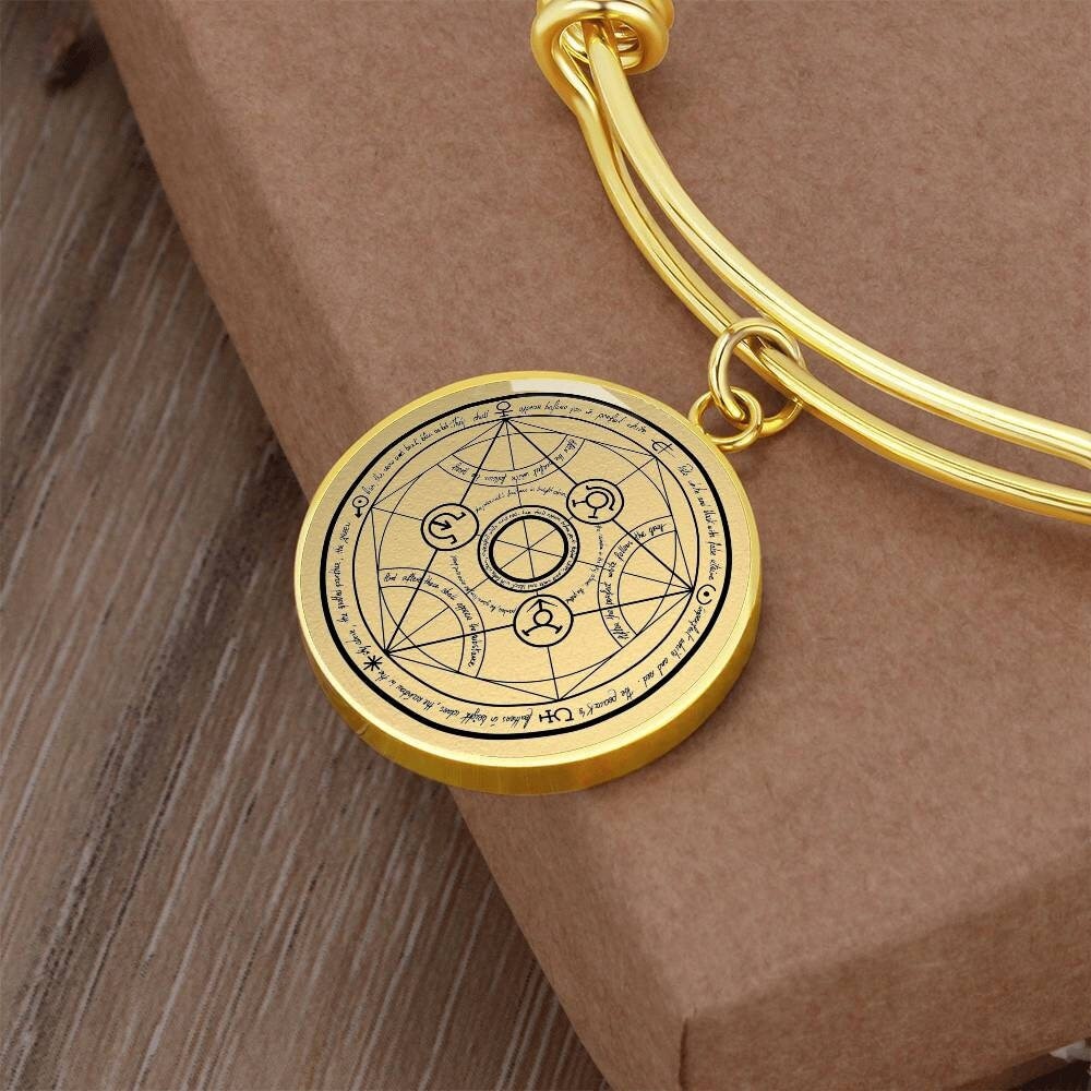 Fullmetal Alchemist Verwandlungskreis Armband Alchemie Schmuck Anhänger Charm von SymbolicPresent