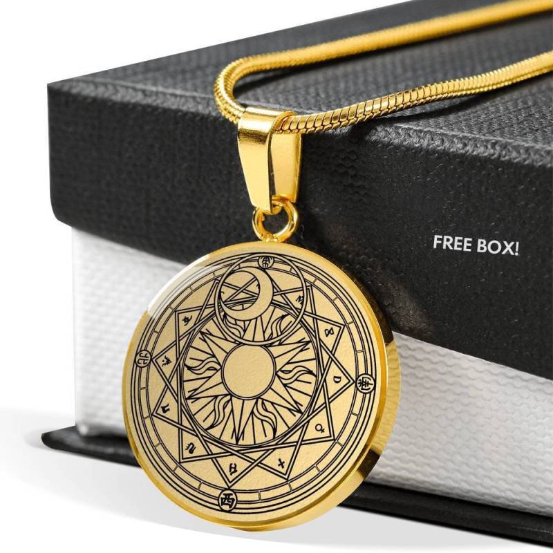 Hexerei Schmuck Celestial Amulett Halsketten-Anhänger von SymbolicPresent