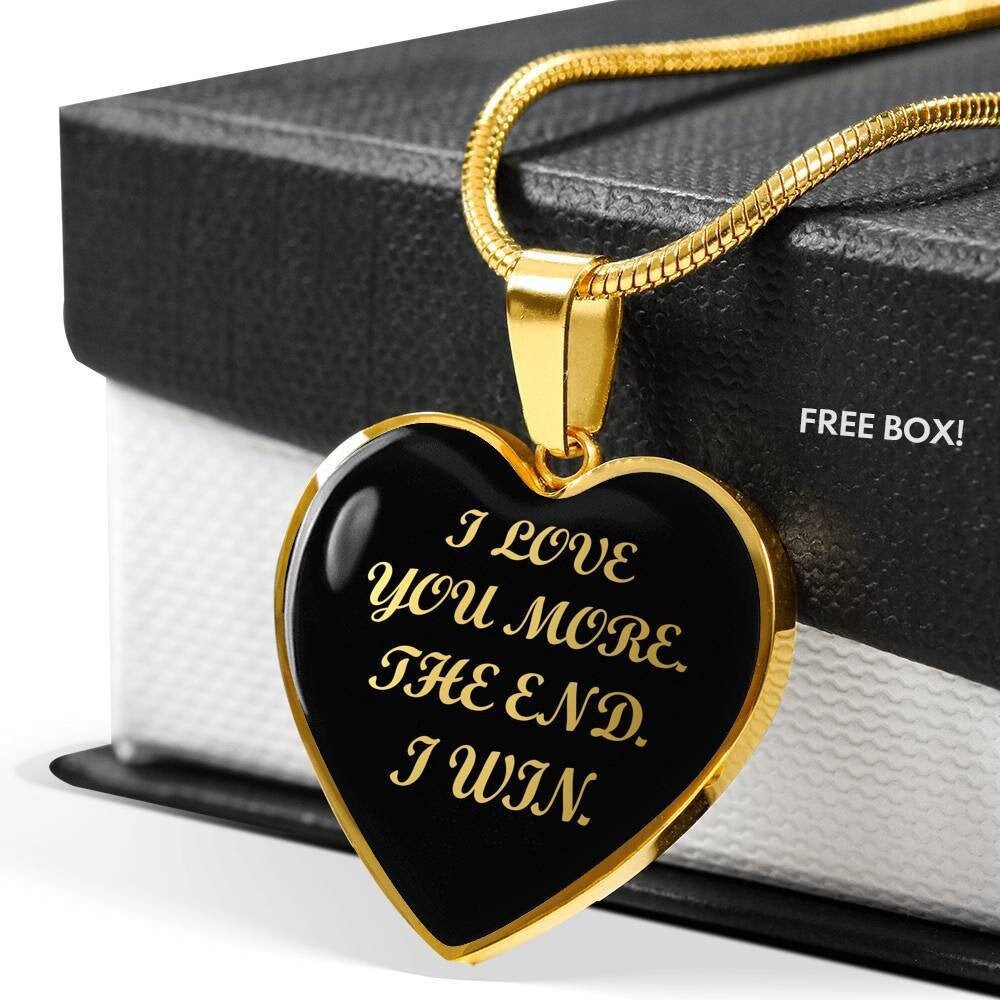 I Love You More Halskette Freundin Geschenk Liebe Anhänger Schmuck von SymbolicPresent