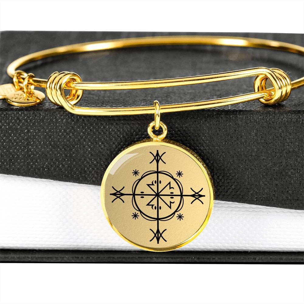 Kalfu Voodoo Veve Armband Schmuck Witchy Anhänger Amulett Talisman Charm von SymbolicPresent