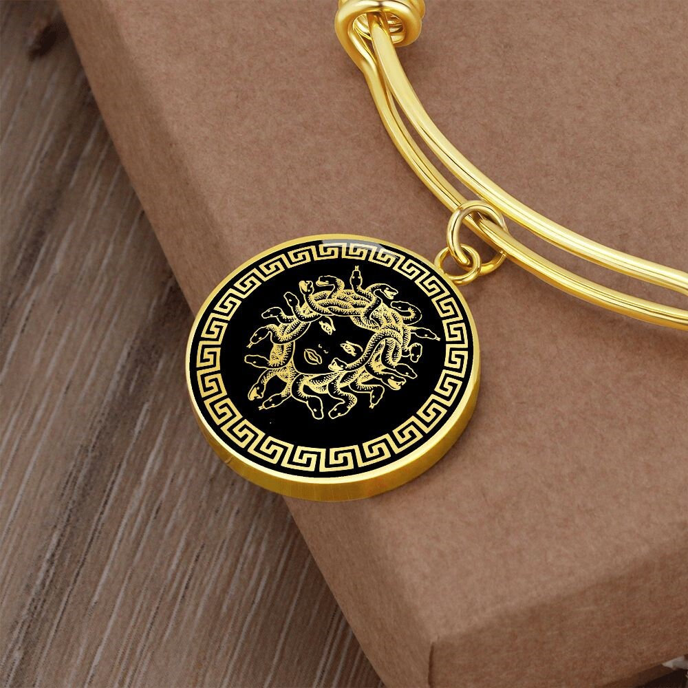Medusa Armband Anhänger Schmuck Gold Silber Charm Amulett von SymbolicPresent