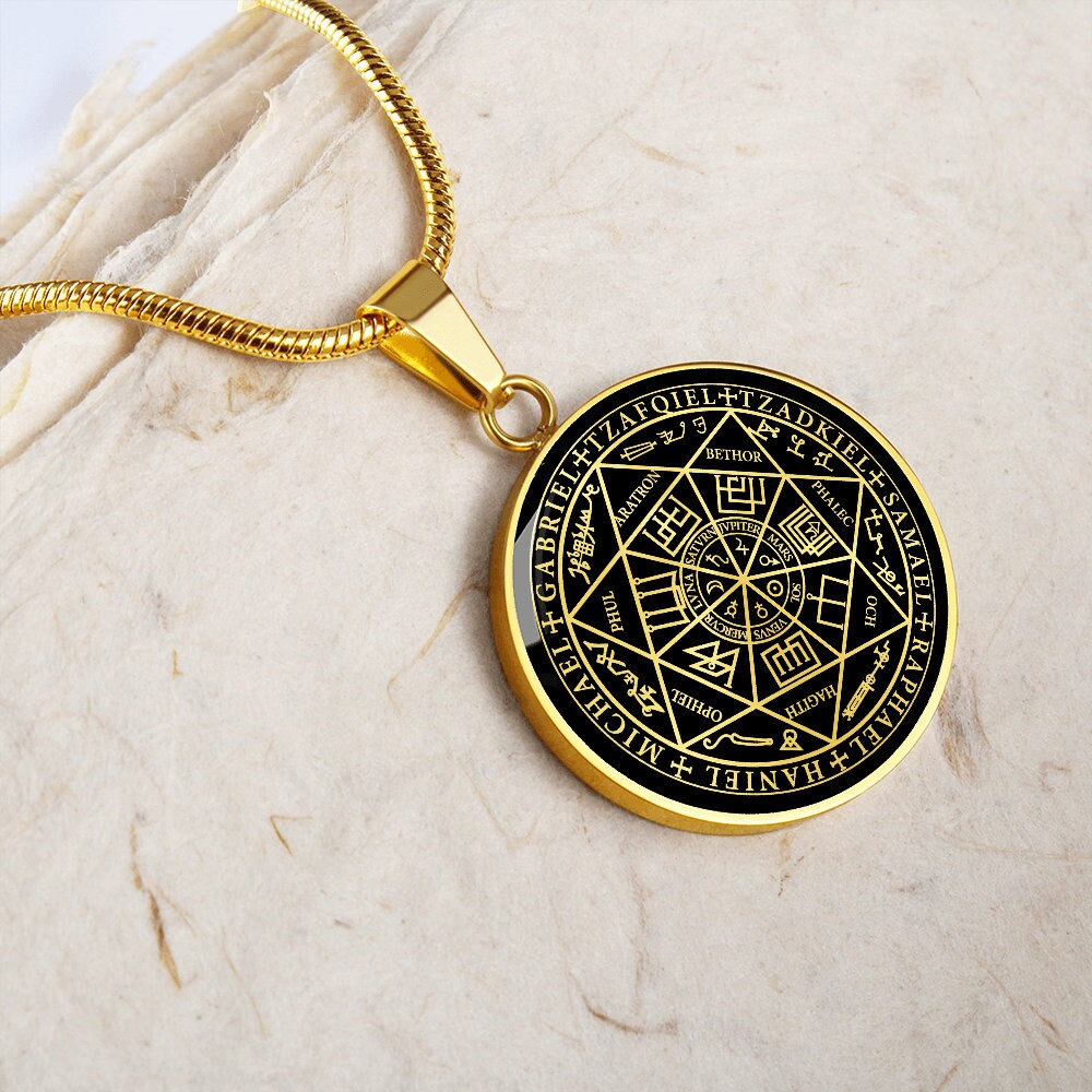 Siegel Der Sieben 7 Erzengel Talisman Halsketten-Anhänger Schmuck Amulett von SymbolicPresent