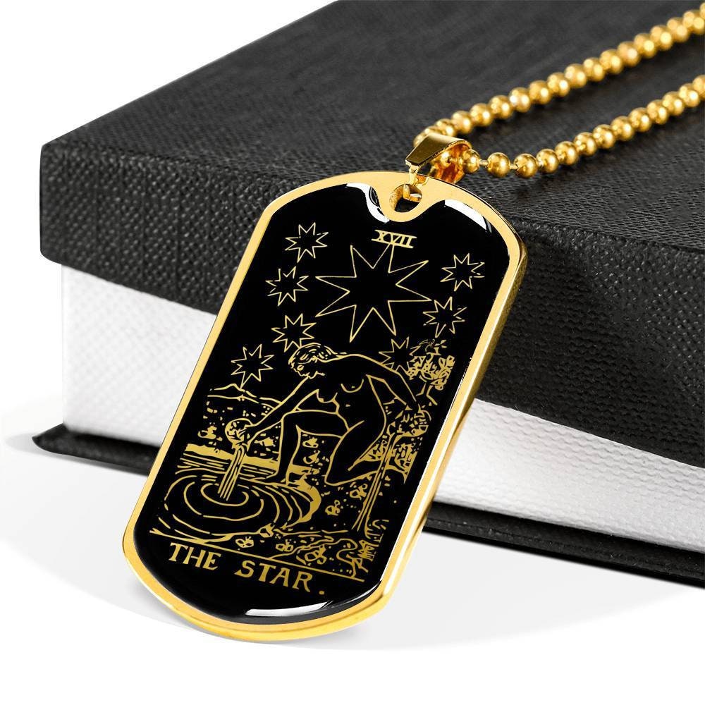 Tarot Halskette Schmuck Die Sterne Anhänger Zubehör von SymbolicPresent