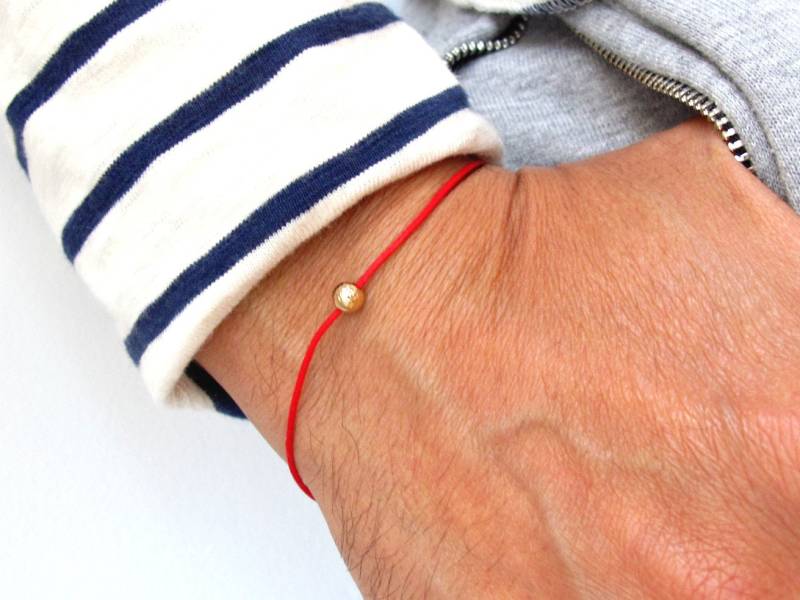 14K Gold Kabbalah Red String Armband Glück & Schutz 14K Gold Kabbalah Red String Armband Glück & Schutz von Symbolinajewelry
