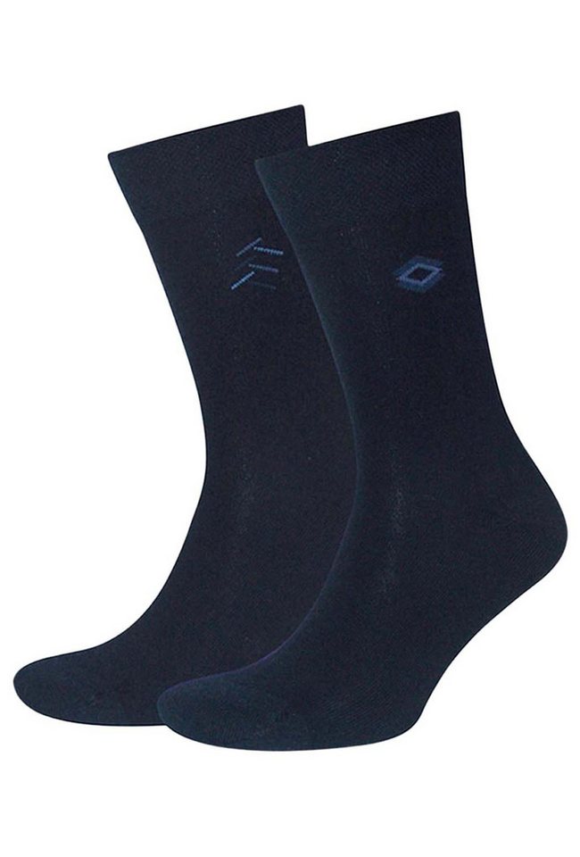 Sympatico Langsocken Business Socken SEITENDESIGN (Spar-Pack, 2-Paar, 2 Paare) aus hautfreundlicher Baumwolle von Sympatico