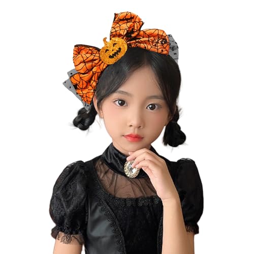 Halloween Haarreif, Schleifen Halloween Kopfschmuck, Damen Haarband Haarschmuck für Karneval Maskerade Fasching Mottopartys (A) von Symphonyw