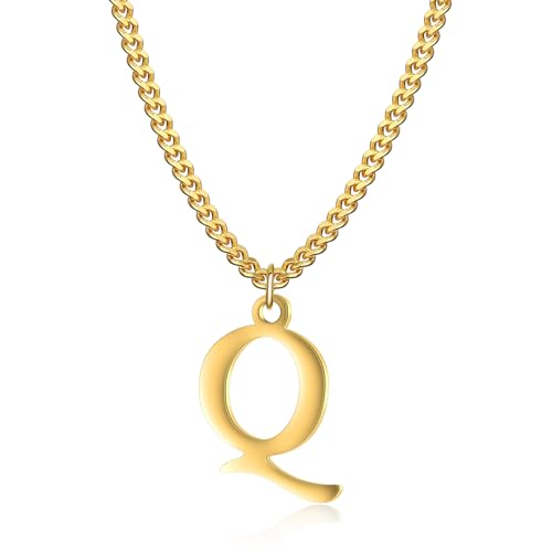 Symretie Buchstaben Halskette Damen 14K Gold Vergoldet,kette gold mit Herz Buchstaben anhänger,y kette damen vergoldete Herz anhänger kette von Symretie