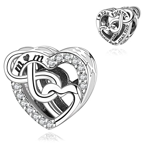 Symretie Charms 925 Sterling Silber für Europäische Armbänder und Halsketten - Bead Charms Muttertagsgeschenk Symretie Charms 925 Sterling Silber für Europäische Armbänder und Halsketten - Bead Charms Muttertagsgeschenk von Symretie