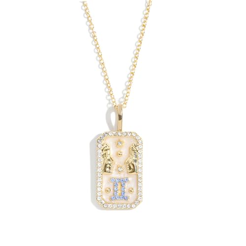 Symretie Gold Sternzeichen Zwillinge Kette,Sternzeichen Anhänger Halskette,Edelstahl Kette mit Sternzeichen,Zwillinge ketten für Damen Mädchen Symretie Gold Sternzeichen Zwillinge Kette,Sternzeichen Anhänger Halskette,Edelstahl Kette mit Sternzeichen,Zwillinge ketten für Damen Mädchen von Symretie