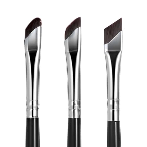 Eyeliner Pinsel, 3 Stück Abgeschrägt Augenbrauen Pinsel Flach Ultra dünn Lidschatten Pinsel Präzision Make Up Pinsel Augen-Make-up-Werkzeug für Eyeliner Augenbrauen Kosmeti Eyeliner Pinsel, 3 Stück Abgeschrägt Augenbrauen Pinsel Flach Ultra dünn Lidschatten Pinsel Präzision Make Up Pinsel Augen-Make-up-Werkzeug für Eyeliner Augenbrauen Kosmeti von SynHHergyx