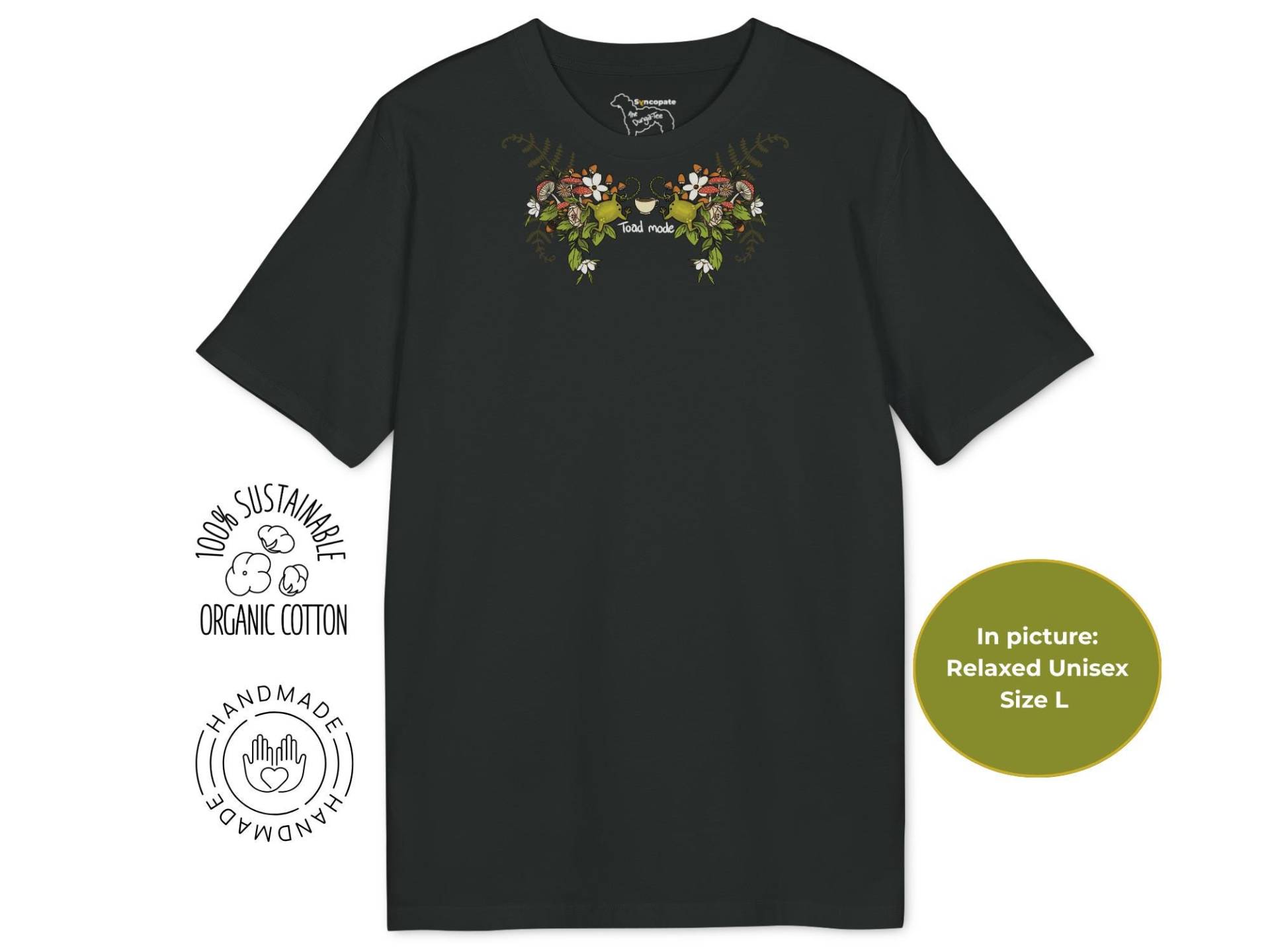 Toad Mode T-Shirt - Alternatives Cottagecore Dunga-T-Shirt in Schwarz Toad Mode T-Shirt - Alternatives Cottagecore Dunga-T-Shirt in Schwarz von SyncopateDesigns