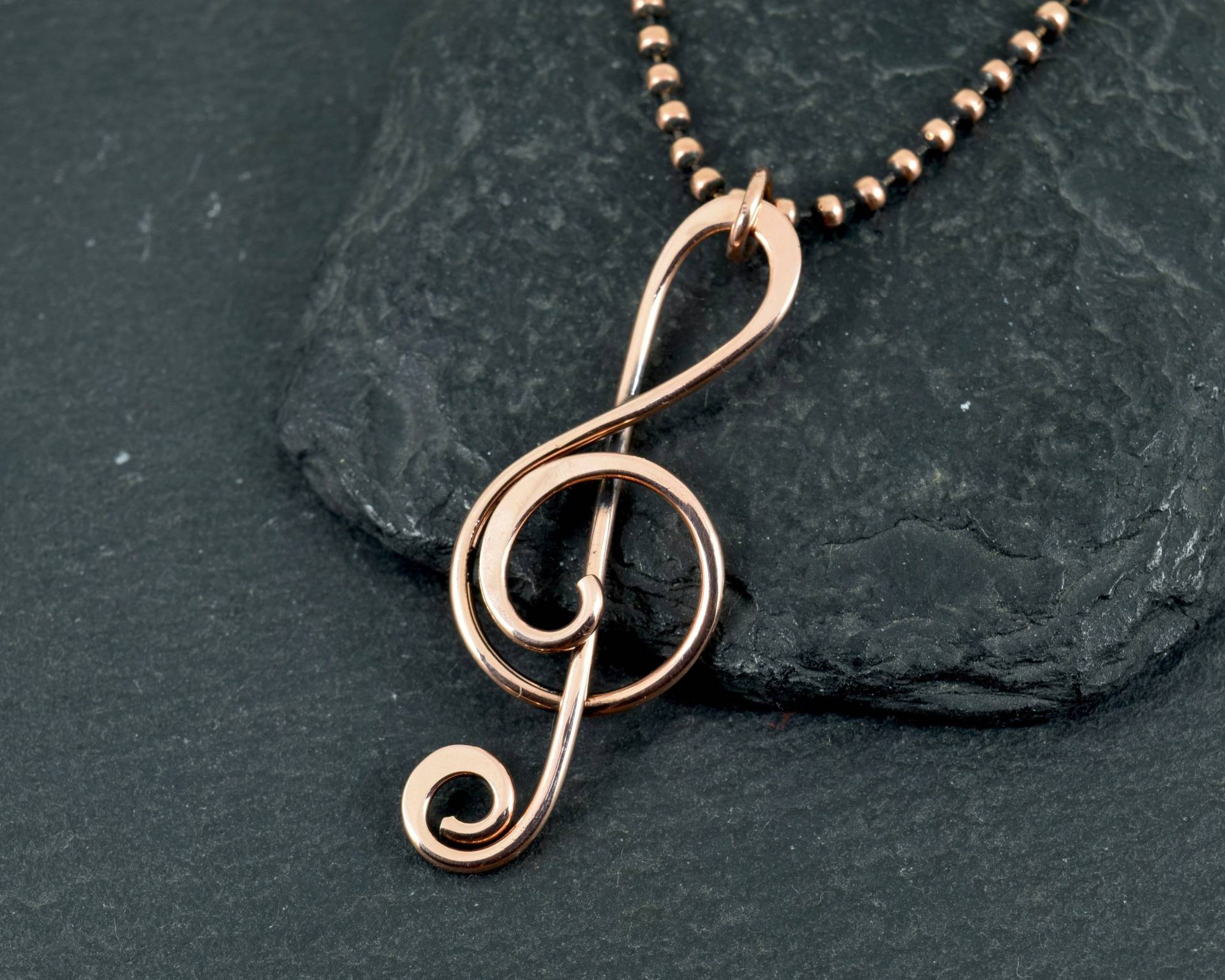 Violinschlüssel Kupfer Halskette | Musik Note Anhänger Musik-Schmuck Geschenk Musiker Musik-Liebhaber-Anhänger Violinschlüssel Kupfer Halskette | Musik Note Anhänger Musik-Schmuck Geschenk Musiker Musik-Liebhaber-Anhänger von SynergicDesigns