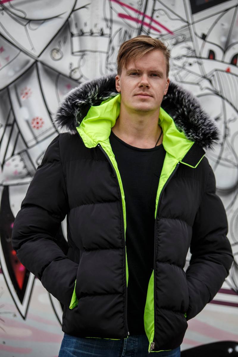 Wintermantel Parka Doppelseite Regenmantel Doppelte Farbe Jacke Grün Schwarz D16 Wintermantel Parka Doppelseite Regenmantel Doppelte Farbe Jacke Grün Schwarz D16 von SynoMenStyle