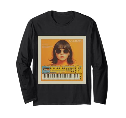 Vintage Synthesizer Analog Synth Japanese Women DJ Producer Langarmshirt Vintage Synthesizer Analog Synth Japanese Women DJ Producer Langarmshirt von Synthesizer Analog Synth Techno Drum Machine
