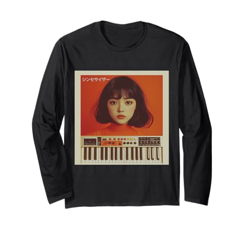 Vintage Synthesizer Analog Synth Japanese Women DJ Producer Langarmshirt Vintage Synthesizer Analog Synth Japanese Women DJ Producer Langarmshirt von Synthesizer Analog Synth Techno Drum Machine