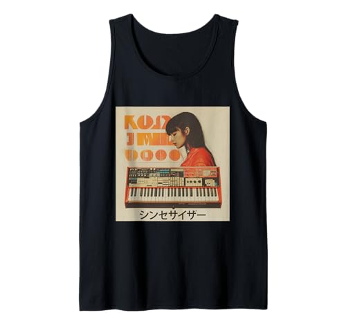 Vintage Synthesizer Analog Synth Japanese Women DJ Producer Tank Top Vintage Synthesizer Analog Synth Japanese Women DJ Producer Tank Top von Synthesizer Analog Synth Techno Drum Machine
