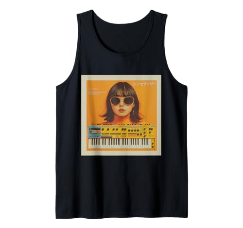 Vintage Synthesizer Analog Synth Japanese Women DJ Producer Tank Top Vintage Synthesizer Analog Synth Japanese Women DJ Producer Tank Top von Synthesizer Analog Synth Techno Drum Machine