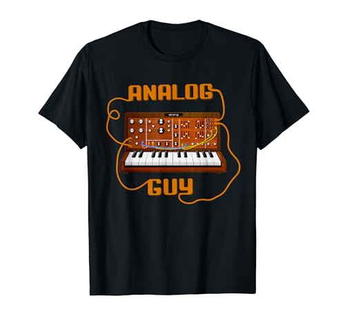 Herren Electronisches Musiker Analog Synthesizer Guy Dj T shirt von Synthesizer and Drum Machine Clothing by Mewzeek T