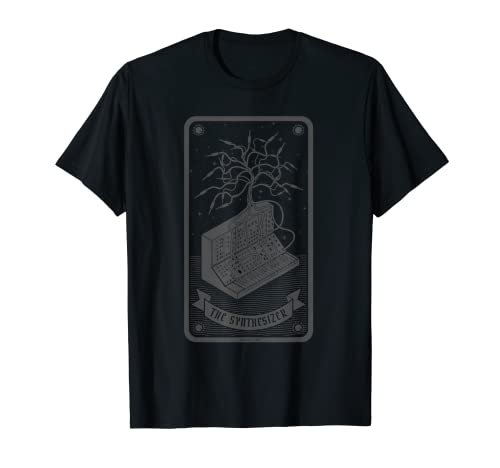 Herren Modular Synthesizer Tarotkarte Funny Synth T-Shirt Herren Modular Synthesizer Tarotkarte Funny Synth T-Shirt von Synthesizer designs by Mewzeek T