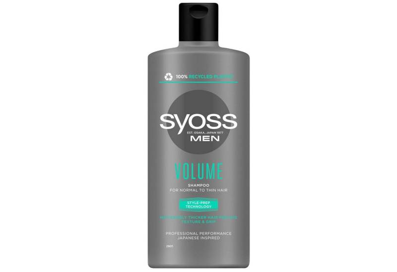 Syoss Haarshampoo Syoss Men Volume Shampoo Normales und Dünnes Haar 440ml Haarpflege für von Syoss