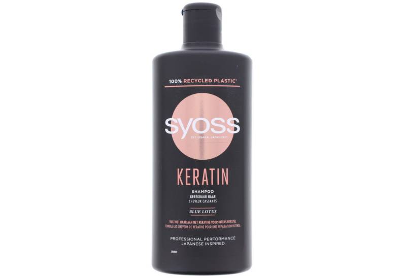 Syoss Haarshampoo Syoss Professional Keratin Shampoo mit Blauen Lotus 440 ml Für Empfind von Syoss