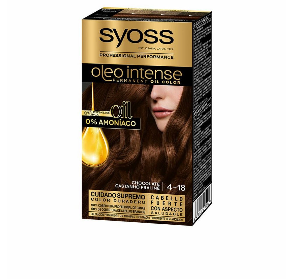 Syoss Mascara Oleo Intense Permanent Hair Color 4-18 Chocolate von Syoss