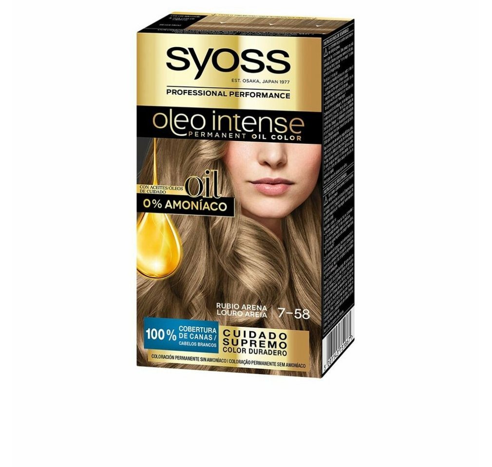 Syoss Mascara Oleo Intense Permanent Hair Color 7-58 Sand Blonde von Syoss