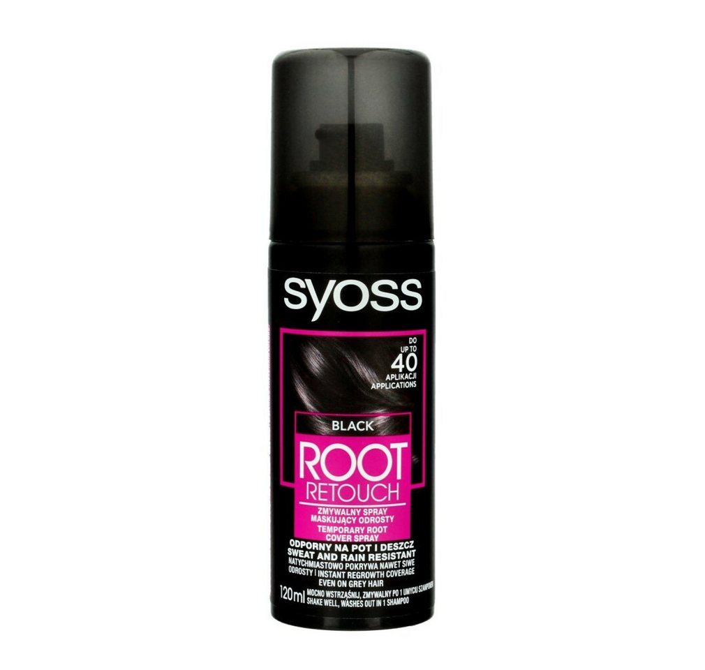 Syoss Primer Root Retoucher (Hair -Root Make-up Spray) 120ml - Shade: Èerná von Syoss