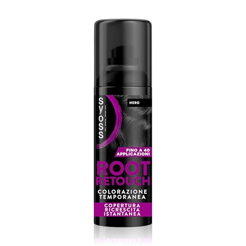 Syoss Root Retouch Temporäre Coloration Spray Schwarz 120 ml, Retusche für weißes Haar und Nachwachsen, resistent gegen Regen und Schweiß, bis zu 40 Anwendungen Syoss Root Retouch Temporäre Coloration Spray Schwarz 120 ml, Retusche für weißes Haar und Nachwachsen, resistent gegen Regen und Schweiß, bis zu 40 Anwendungen von Syoss