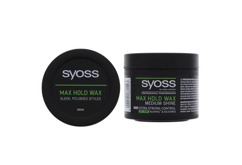 Syoss Styling-Creme Syoss Max Hold Wax Syling Wachs Extra Starker Halt Mittlerer Glanz 150 von Syoss