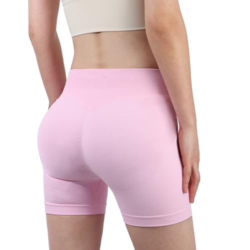 Syrads Damen Sport Shorts Shaped Fit Sporthose Gym Short Nahtlose Booty Biker Shorts für Yoga, Fitness Gym von Syrads