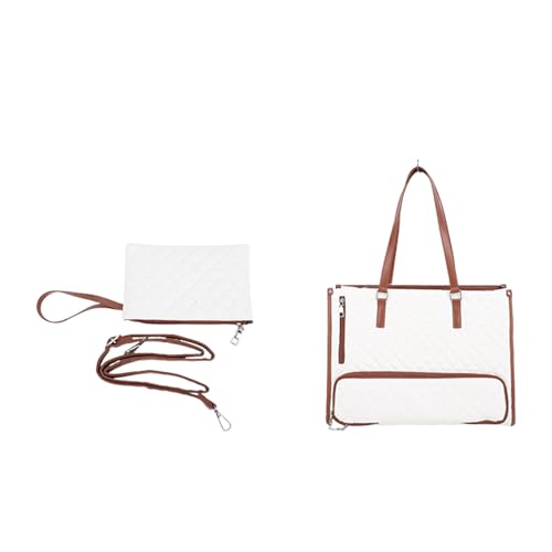 Syrisora Computer-Handtasche, Laptoptasche, Laptoptasche für Damen, isolierte Lunchtasche, Computer-Handtasche, Schultertasche mit Geldbörse, passend für 39,6 cm (15,6 Zoll) Laptop für Büroarbeit von Syrisora