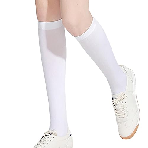 Golfsocken Damen, Golf Strümpfe Damen, Kniestrümpfe Damen, Strümpfe Fußballsocken Weiche Baumwolle Sportsocken, Hochelastische, Atmungsaktive Eisseide Für Bühnenshow, Mottoparty, Kostü von Sysdisen