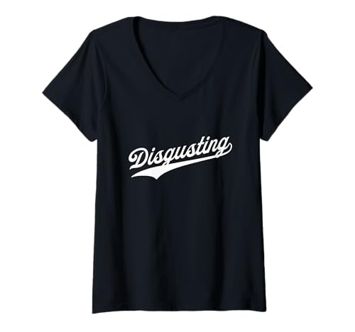 Damen Disgusting T-Shirt mit V-Ausschnitt von System Error Shop