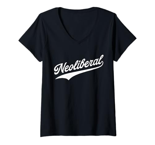 Damen Neoliberal Libertarismus T-Shirt mit V-Ausschnitt Damen Neoliberal Libertarismus T-Shirt mit V-Ausschnitt von System Error Shop