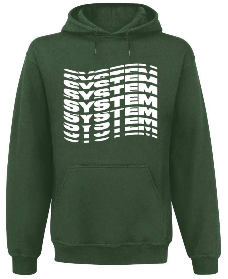 System Of A Down Kapuzenpullover - System Wave - S bis XXL - für Männer - Größe XXL - grün  - Lizenziertes Merchandise! von System Of A Down