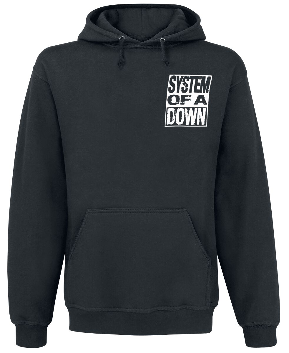 System Of A Down Kapuzenpullover - System Waves - S bis XXL - für Männer - Größe M - schwarz  - Lizenziertes Merchandise! von System Of A Down