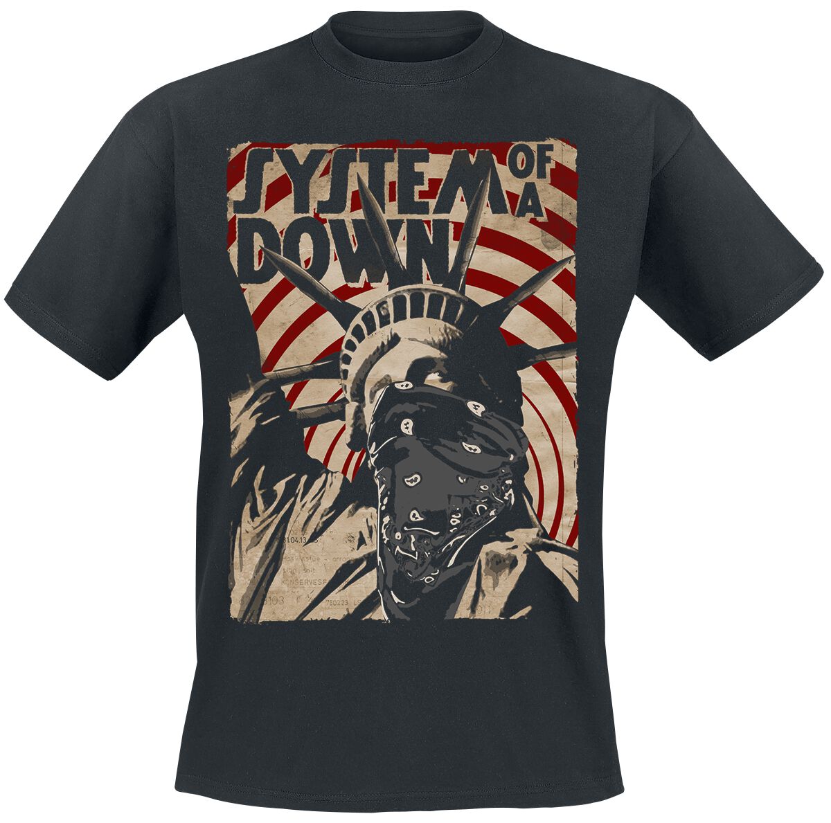 System Of A Down T-Shirt - Liberty Bandit - S bis XXL - für Männer - Größe M - schwarz  - Lizenziertes Merchandise! von System Of A Down