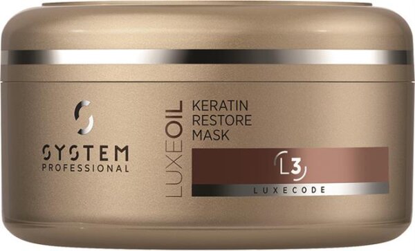 System Professional EnergyCode L3 LuxeOil Keratin Restore Mask 200 ml System Professional EnergyCode L3 LuxeOil Keratin Restore Mask 200 ml von System Professional LipidCode