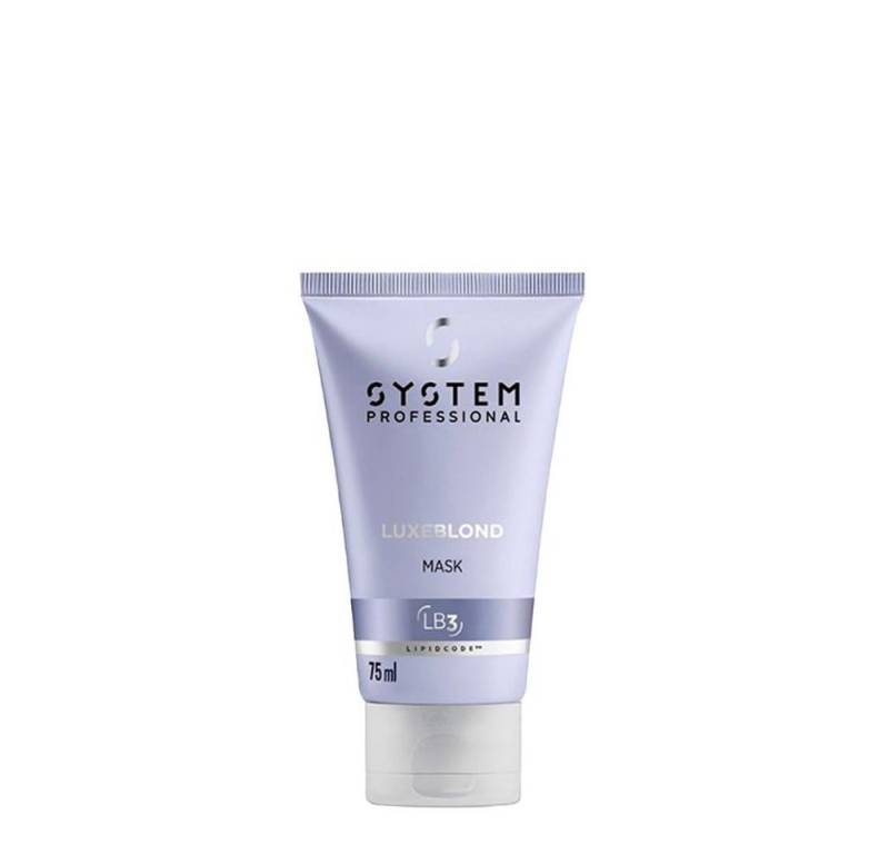 System Professional Haarmaske System Professional Luxeblond Mask 75 ml Reisegröße LB3 Wella, Neutralisiert Gelbstich & Intensive Reparatur. Reisegröße von System Professional