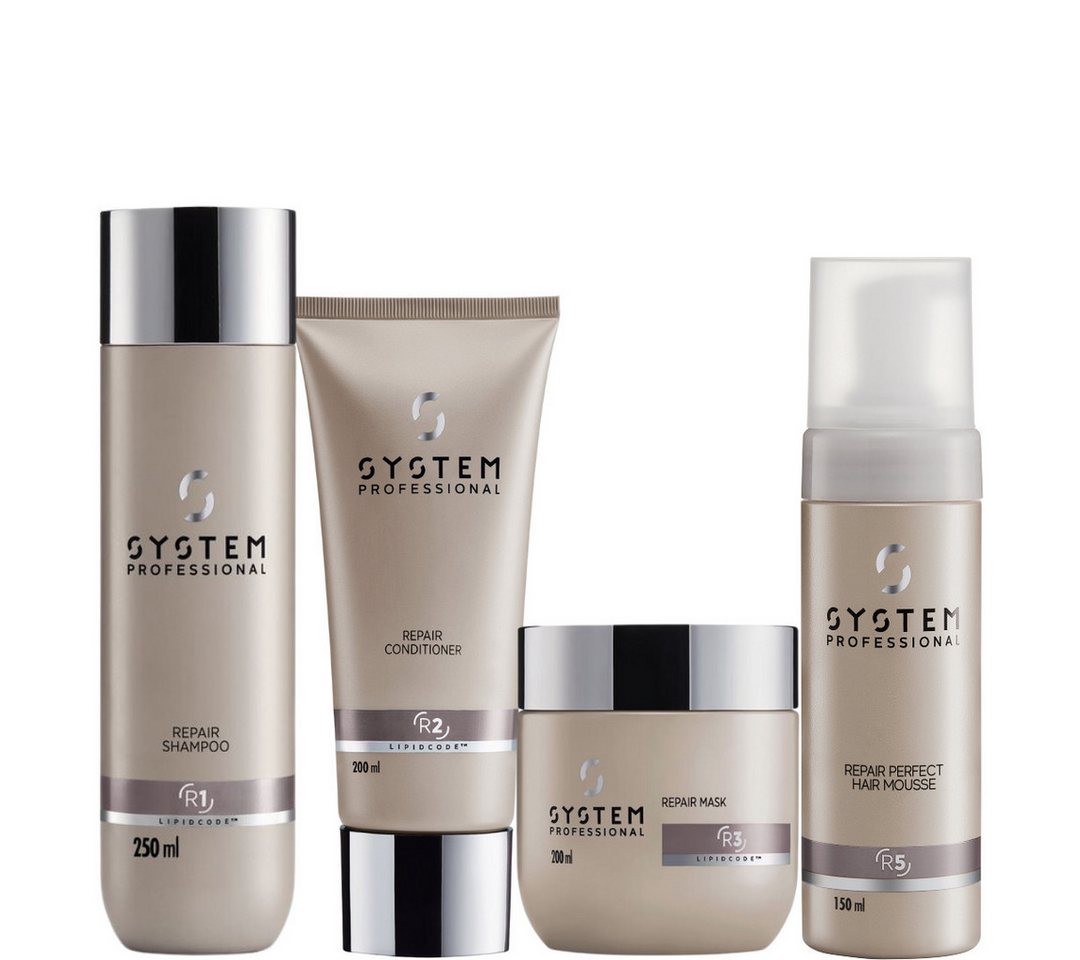 System Professional Haarpflege-Set Lipid Code Repair Kit, 4-tlg. von System Professional