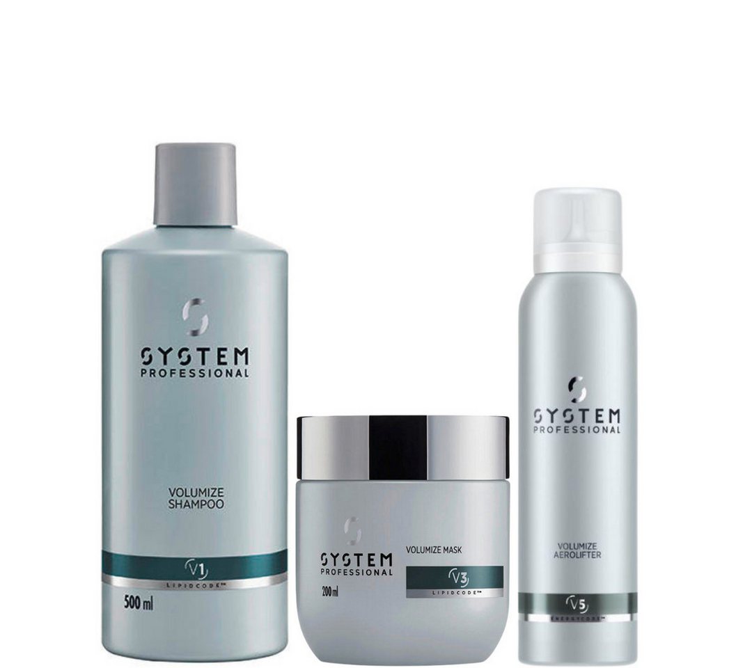 System Professional Haarpflege-Set Lipid Code Volumize Kit, 3-tlg. von System Professional