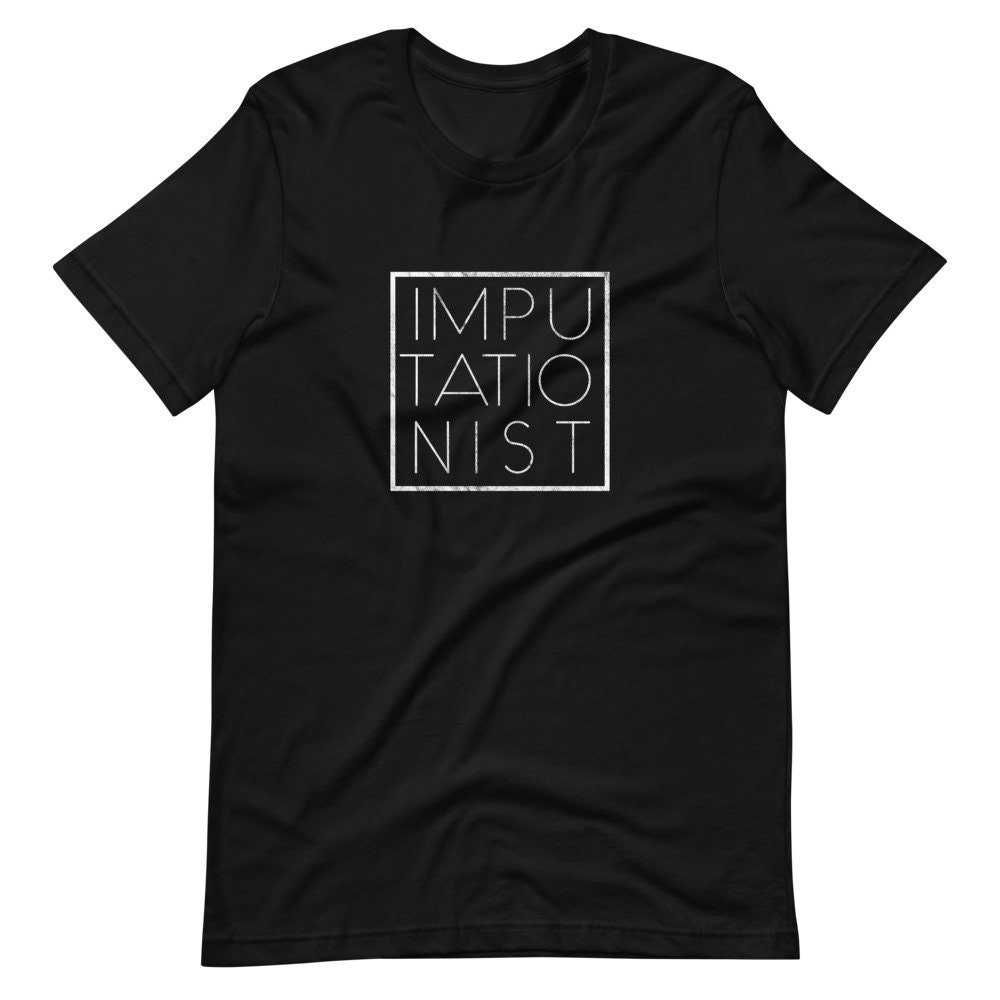 Imputationist Distressed T-Shirt | Weißer Text Imputationist Distressed T-Shirt | Weißer Text von SystematicThreads