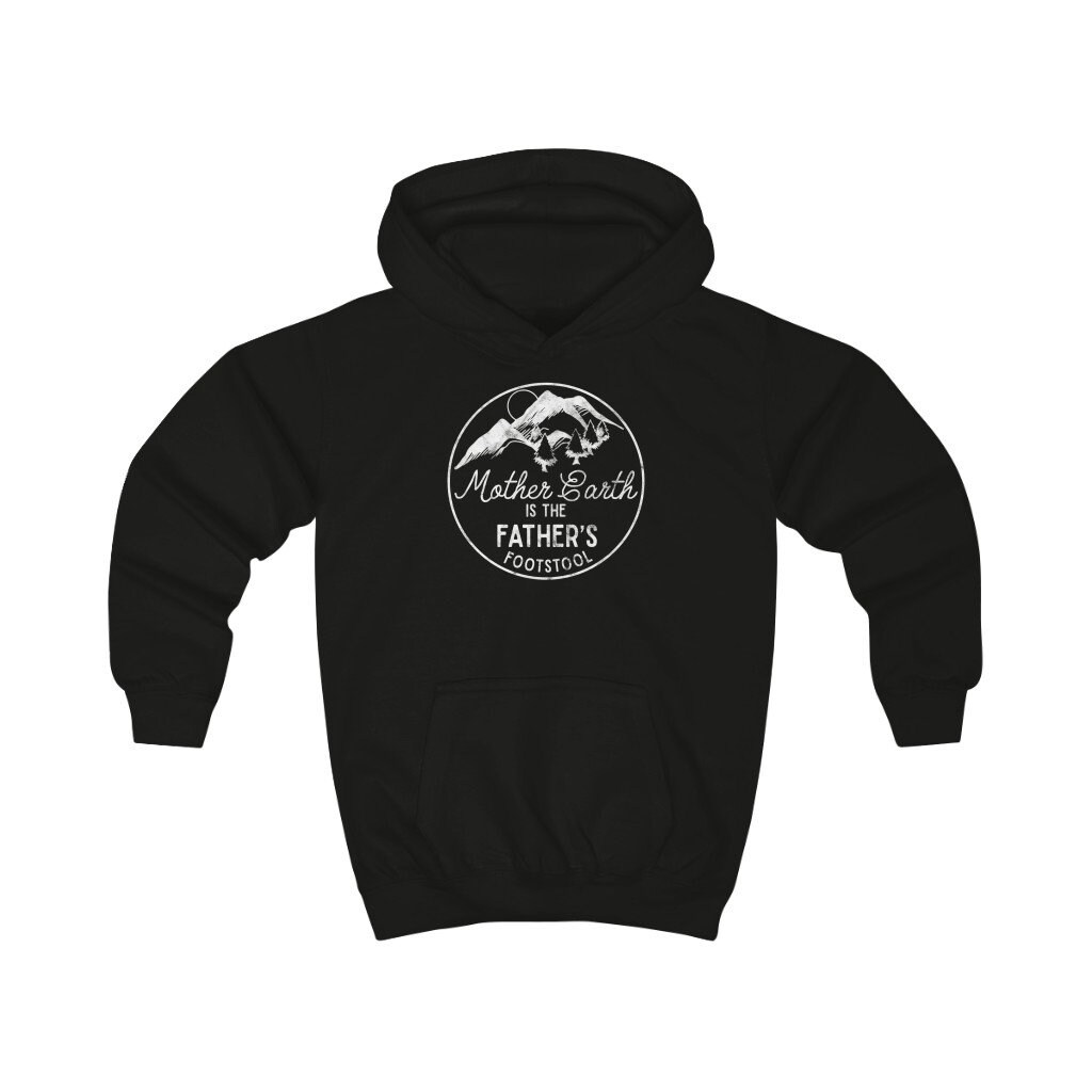 Mother Earth Is The Father Es Footstool Kinder Kapuzenpullover von SystematicThreads