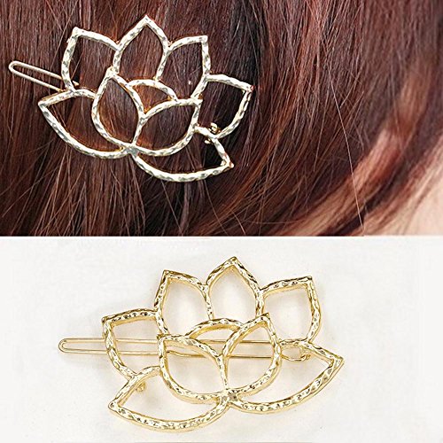 Sytaun Retro Hollow Lotus Flower Alloy Haarnadel Haarspange Frauen Kopfbedeckungen Zubehör Chic Tiara Kann Geschenke Geben von Sytaun