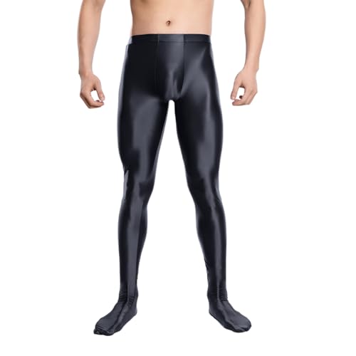 Sywiyi Herren Glänzend Leggings Strumpfhose mit Füße Sexy Hohe Taille Pantyhose Stocking Lange Unterhose Stretch Unterwäsche Dessous Schwarz M Sywiyi Herren Glänzend Leggings Strumpfhose mit Füße Sexy Hohe Taille Pantyhose Stocking Lange Unterhose Stretch Unterwäsche Dessous Schwarz M von Sywiyi
