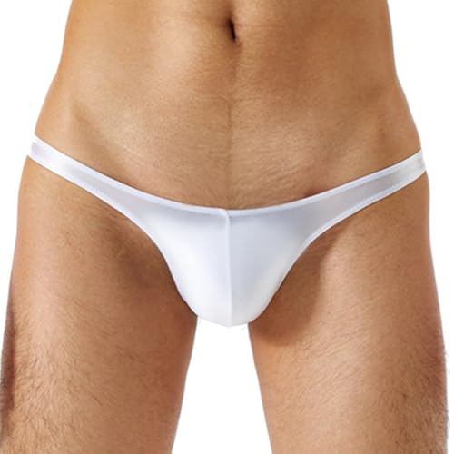 Sywiyi Herren String Badehose Sexy Badeslip Kurz Eng Mini Slip Schwimmhose Thongs Trunks Sommer Bademode Stretch Low Rise Weiß XXL Sywiyi Herren String Badehose Sexy Badeslip Kurz Eng Mini Slip Schwimmhose Thongs Trunks Sommer Bademode Stretch Low Rise Weiß XXL von Sywiyi