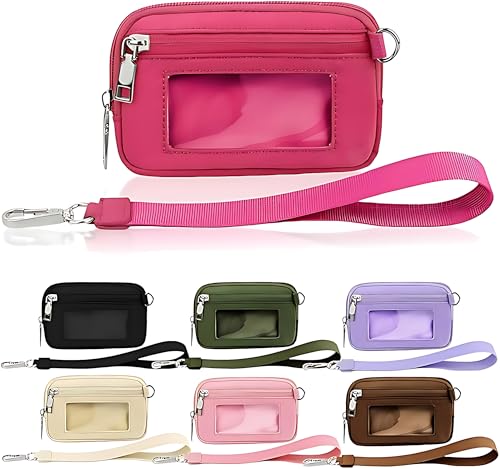 Syzplnwy Damen Geldbörse Damen Tragbare Geldbörse Wasserdicht Damen Kleine Geldbörse Tragbares Armband Weich und Bequem Reißverschluss Geldbörse, rose, 10×15cm, Modern von Syzplnwy